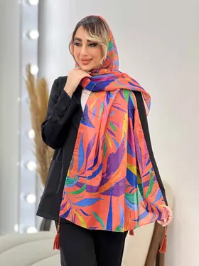 شال طرح برگ سوزنی