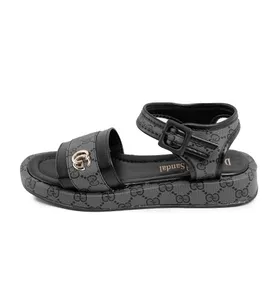 کفش صندل زنانه چرم مصنوعی Gucci بندی