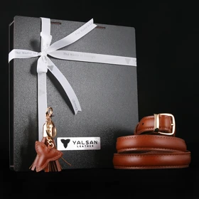 ست هدیه زنانه چرم یلسان مدل آتیس کد PRM-GN-067 (عسلی)