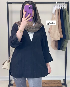 تونیک یقه دار کوک دوزی ساغر