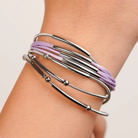 دستبند مگنتی رادیوم آهنربایی برند رادیوم رنگ بنفش ملایم