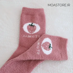 جوراب حوله ای توت فرنگی