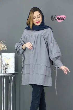 مانتو عروسکی آستین بنددار