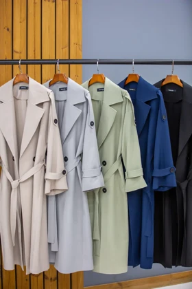 مانتو بزایاق بلند کاملیا