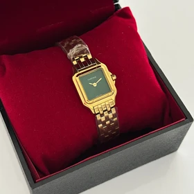 ساعت زنانه کارتیه پنتر طلایی صفحه سبز کد 787