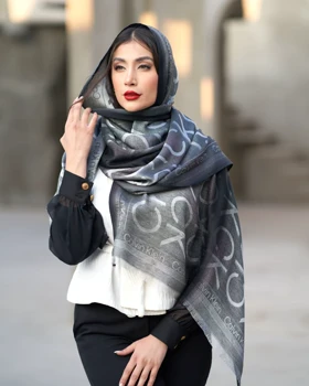 شال نخ ابریشم طیفی CK 20544