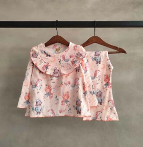 ست بلوز شلوار راحتی ریلی