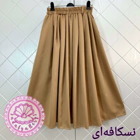 دامن کتان زارا پرچین و کلوش بلند