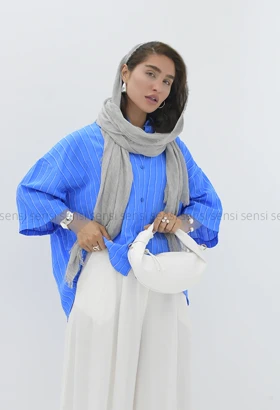شومیز باکسی راه راه