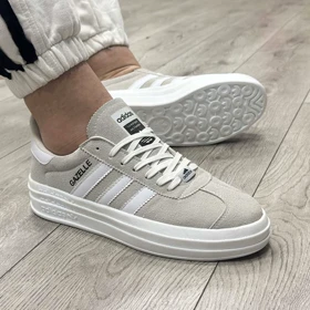 کفش و کتانی مردانه مدل آدیداس ADIDAS GAZELLE رنگ طوسی