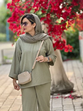 ست مانتو شلوار دلین