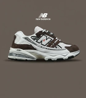 کفش کتانی مردانه و زنانه سفید قهوه ای NEW BALANCE 758 مدل 9025