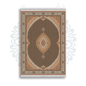 فرشینه از جنس پارچه هازان مخمل ترک طرح سنتی و مدرن برند دفه کد DAMG120