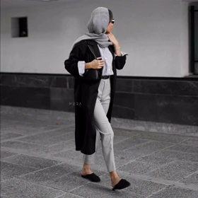 مانتو لینن مشکی