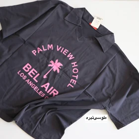 تیشرت یقه‌دار لانگ Bel Air کد 6087 (طوسی تیره)