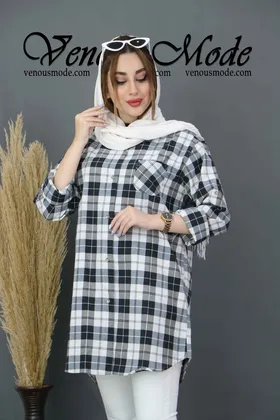 مانتو چهارخونه نخی