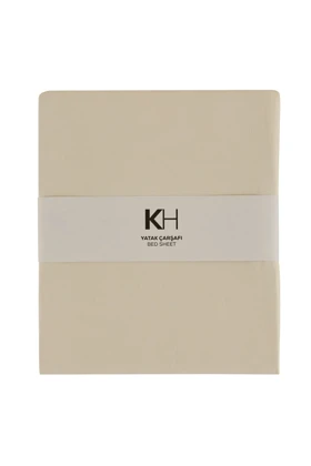 ملحفه دو نفره Karaca Home مدل Basic پنبه - شیری