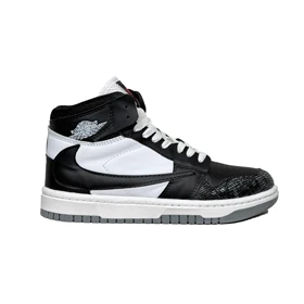 کتانی اسپرت مردانه مدل نایک ایرجردن1 ساق‌دار Nike Air jordan1 رنگ سفید مشکی کد 51421