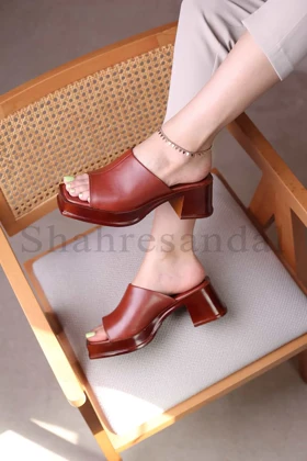 کفش صندل زنانه پاشنه‌دار کد 750