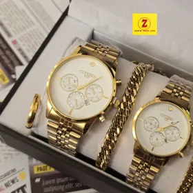 ست ساعت زنانه و مردانه و دستبند انگشتر