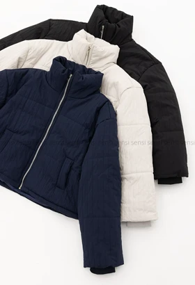 کاپشن میله ای چروک کد1005188