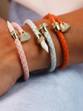 دستبند زنانه چرمی هرمس کد B2111