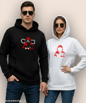 هودی مردانه و زنانه طرح اسکویید گیم کد 933