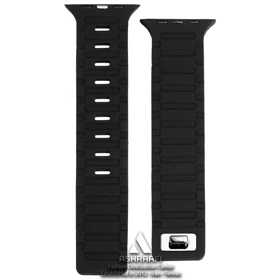 بند سیلیکونی مشکی ساعت هوشمند Smart Watch Strap Black