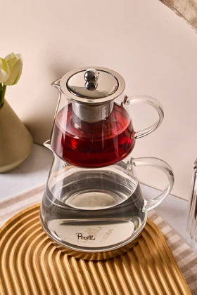 کتری و قوری پیرکس زیر استیل / 157