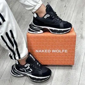 کتانی اسپرت مردانه مدل نیکد ولف NAKED WOLF رنگ مشکی