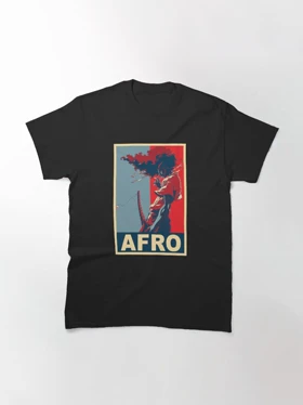 تیشرت لانگ انیمه AFRO SAMURAI افرو سامورایی Afro Poster کد 185602