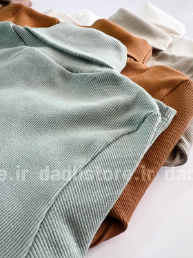 بلوز کبریتی یقه اسکی فینگردار رنگی