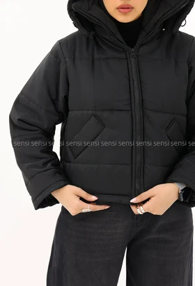 کاپشن کوتاه آستر دار پشم شیشه کد1005143