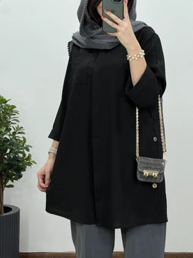 مانتو دکمه دار آیسو یکتا