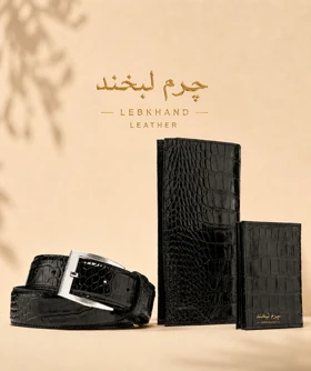 ست هدیه چرم طبیعی مردانه