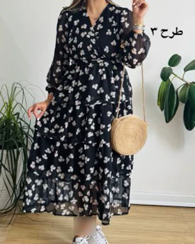 پیراهن حریر مجلسی دلناز