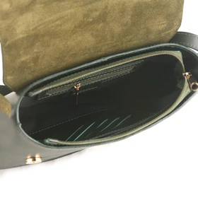 کیف دوشی زنانه چرم یلسان مدل آیریا کد 124-PRM