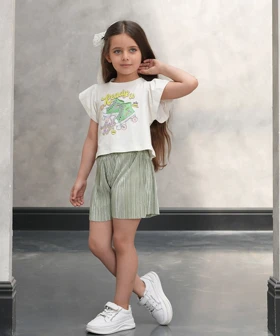 ست دخترانه تیشرت و شلوارک ملورینا Melorina کد 81361