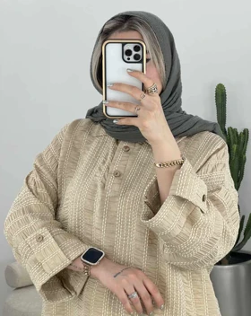 شومیز جلو بسته کوک دوزی شده(70)کد3510