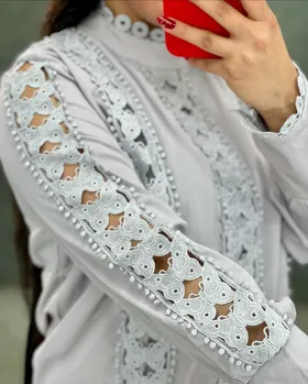 شومیز ترکیبی گیپور