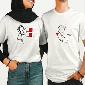 تیشرت با طرح آهن ربا ولنتاین مردانه کد 295083