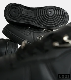 کفش کتانی مردانه و زنانه مشکی نایک NIKE AIR FORCE 1.7 lv8 Black gold