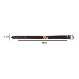دستبند چرم وارک طرح نماد دی مدل لیبرا کد rb126