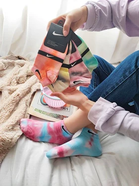 جوراب مچی آبرنگی زنانه کد 403054