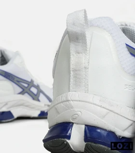 کفش کتانی مردانه سفید آبی ASICS GORETEX