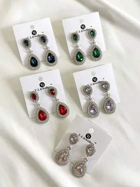 گوشواره مجلسی فول نگین