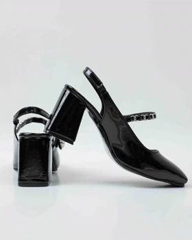 1055 - کفش پشت‌باز رکاب نگینی 1055