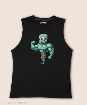 تاپ مردانه و زنانه طرح اختاپوس بدنساز کد 1056