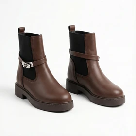 نیم بوت هرمس قهوه ای کد 294976