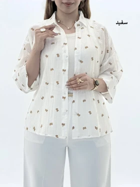 4322-شومیز پروانه ای